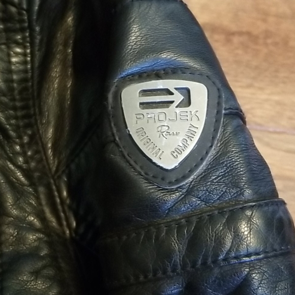 Men's Faux Leather Moto Jacket - Picture 2 of 4